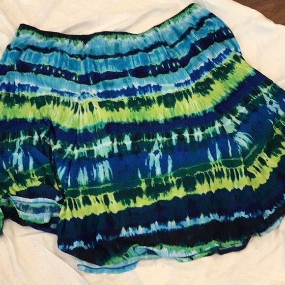 89TH & Madison Elastic Waist Multi Colored Skirt Size 3X - Picture 2 of 3